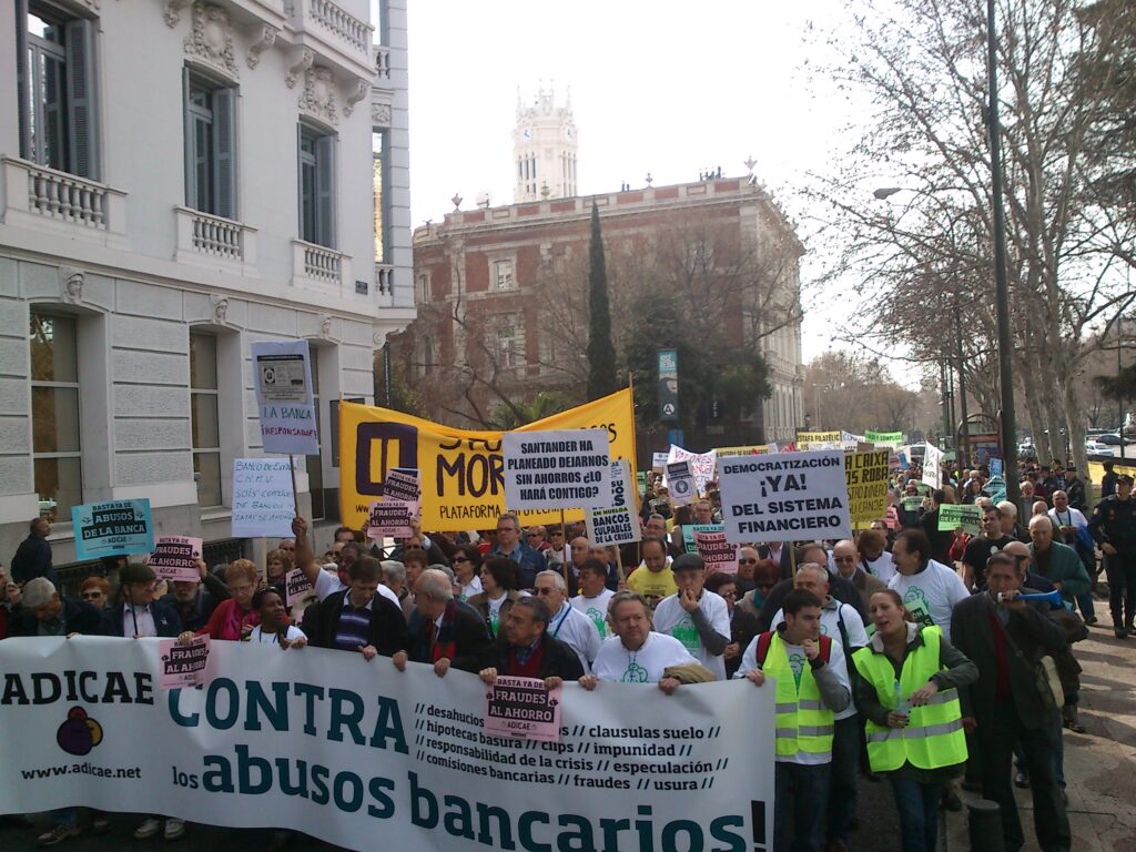 Manifestación en Madrid en defensa del ahorro